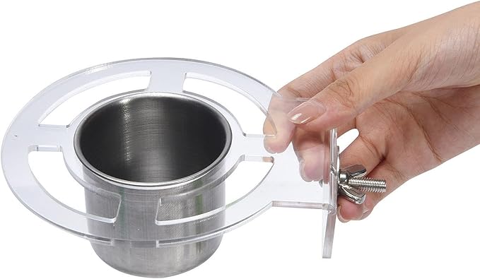 Bird Feeding Dish Cups Birdcage Coop Water Feeder Stainless Steel Parrot Food Bowl Cage Parrot Feeders for Cockatiel Parakeet