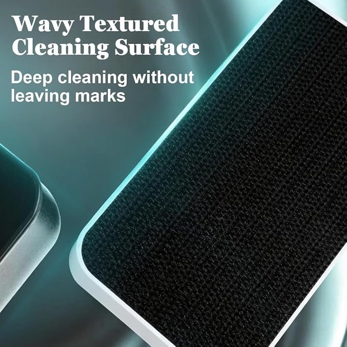 MiOYOOW Magnetic Fish Tank Cleaner, Double Sided Scrubber with Algae Scraper Blade Strong Magnet Floating Brush for 0.9/1.8cm Aquarium