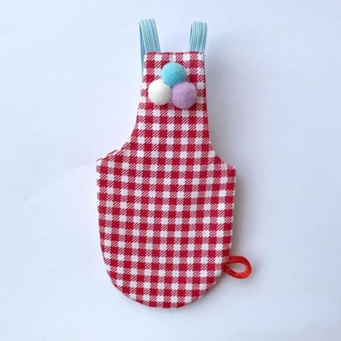 Bird Flight Suits Diapers, Parrot Flight Suits Diapers for Monk Parakeets, Cockatiels Flight Suits, Parrot Clothes, Bird Training Nappy Suit Liners Clothes (Red,Cockatiel)
