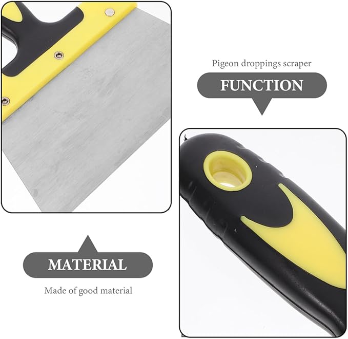 Guano Cleaning Scraper Bird Poop Stainless Steel Cleaning Tool Bird Droppings Brush Easy to Use