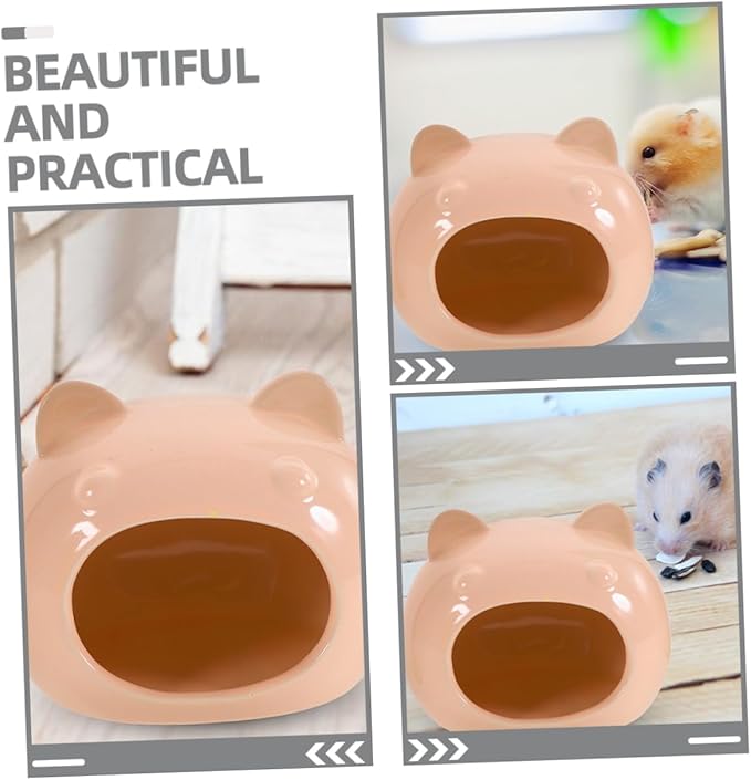 Ceramic Hamster Hideout Guinea Pig Hide Small Pet House Chinchilla Home Rats Hideout