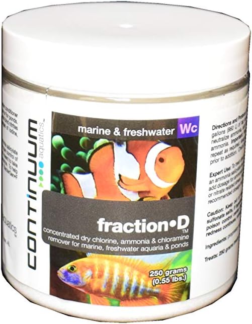 Continuum Aquatics Fraction D, Water Conditioner for All Aquariums 250g