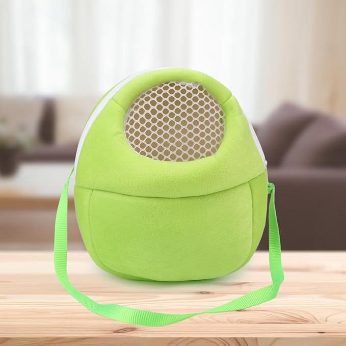 Hypeety Pet Carrier Bag Pet Sling Carrier Backpack Portable Travel Backpack Breathable Outgoing Bag bonding Pouch for Small Pets Hedgehog Hamsters Sugar Glider Chinchilla Guinea Pig (Green)