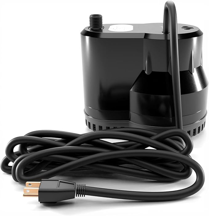 FibroPool 75W Submersible Pool Cover Pump – 10 GPM, 16 ft Hose Included – 120V Electric – Above Ground & Inground Pools, Spas & Ponds – ABS Plastic