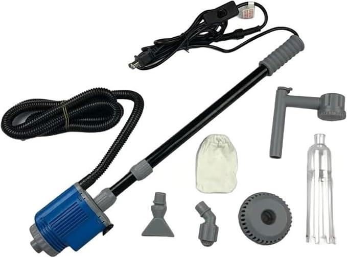 Electric Fish Tank Cleaner, Upgraded 6-in-1 Automatic Water Changer & Sand Washer, for Freshwater & Saltwater Fish Tank Cleaning