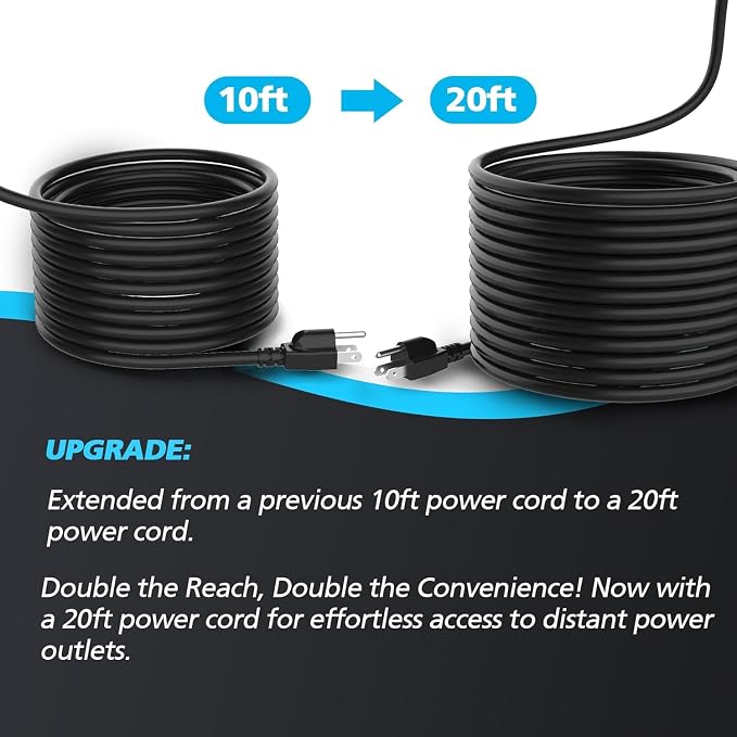LEO 1/3 HP Automatic Sump Pump, 2250GPH Submersible Utility Pump, 20ft Cord | Water Pump with 3/4” Garden Hose Check Valve Adapter, Water Removal for Pool Draining Basement Hot Tubs Garden
