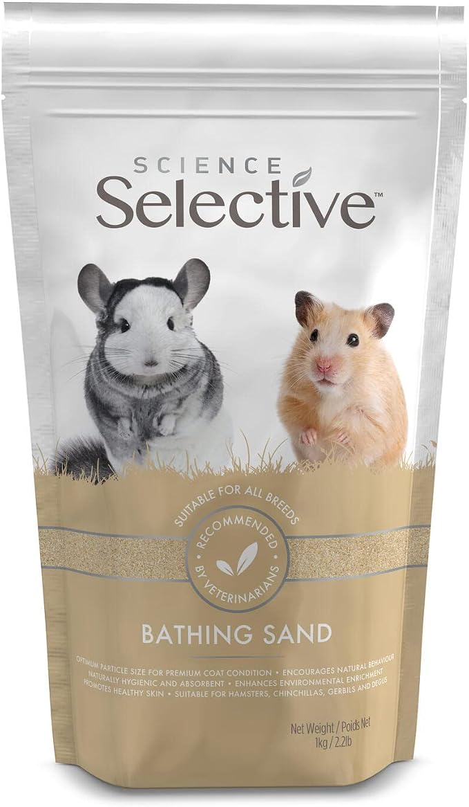 Supreme Petfoods Science Selective Bathing Sand for Hamsters, Gerbils, Chinchillas & Degus