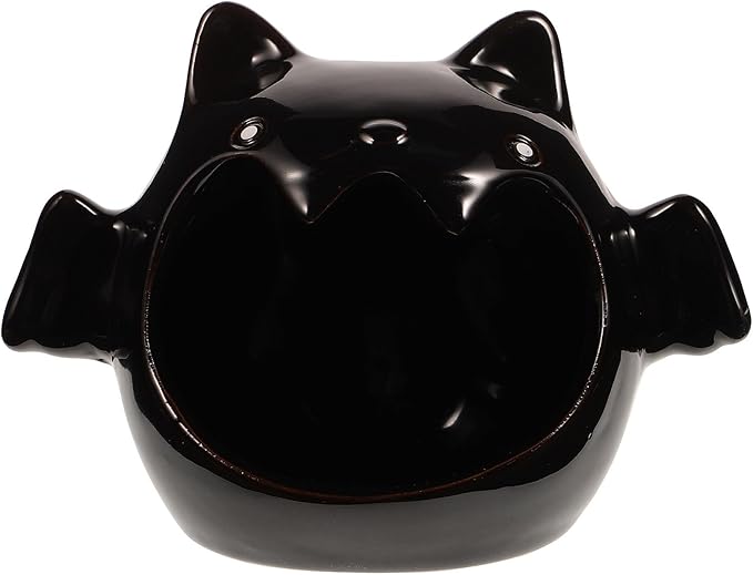 Ipetboom Ceramic Hamster Hideout Bat Shape Cooling Nest for Small Pets Perfect for Hamsters Gerbils and Chinchillas - All Season Use