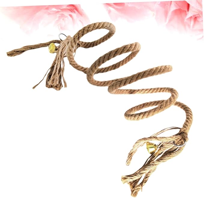 Cotton Rope Bird Accessories Parrot Climbing Toy Spiral Jute Rope for Pet Birds Exercise Toy