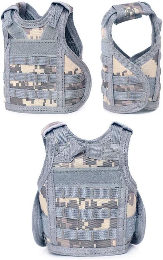 Ferret Clothes Small Animals Harness Military Style Adjustable Shoulder Straps Soft Mesh Comfort Durable Nylon Padded Vest Ferret Guinea Pig Hamster Bunny Kitten Puppy Small Pet Clothes Accessory