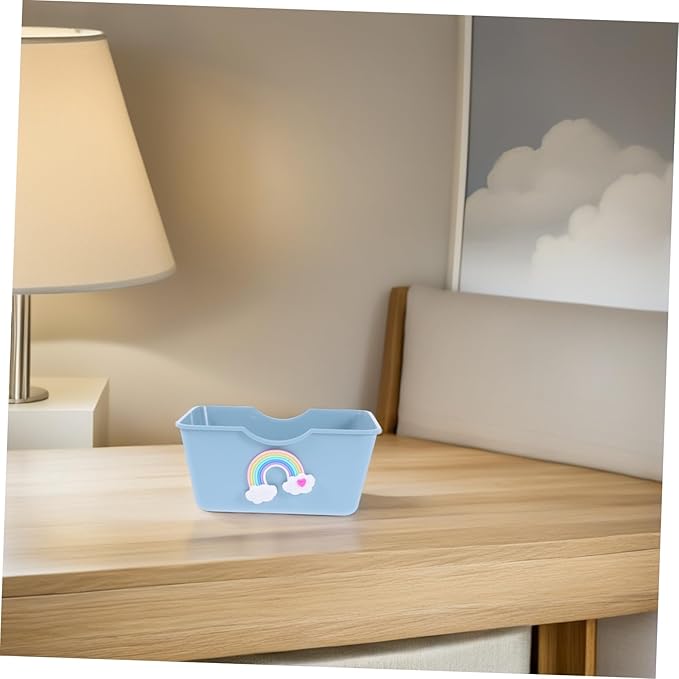 Yardwe Stylish Hamster Shower Dust Bath Small Pet Toilet Hamster Bathtub Elevated Litter Box for Gerbils Chinchillas