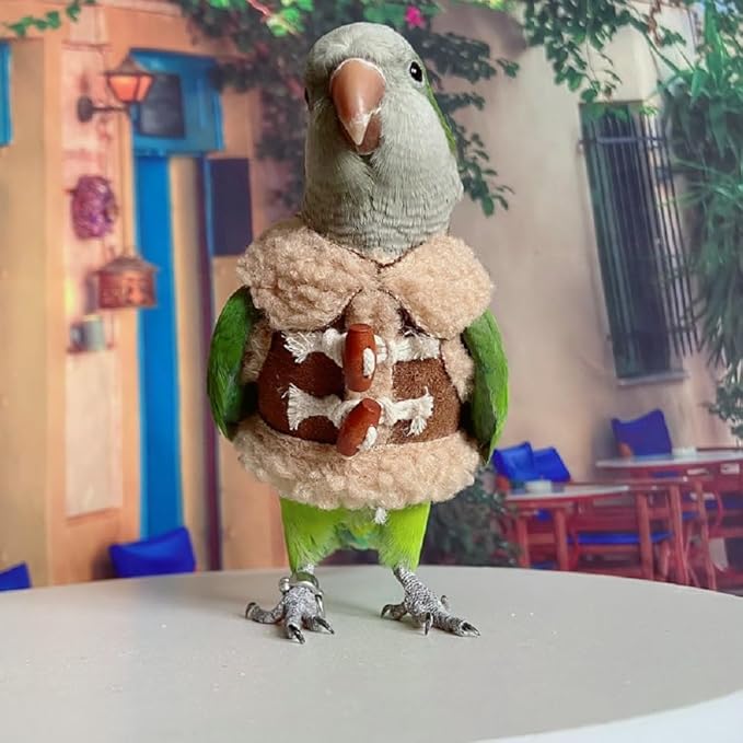 Bird Diaper Flight Suit Parrot Costume pet Animal Costume, Applicable to Birds and Parrots Warm Supplies. (3XL)