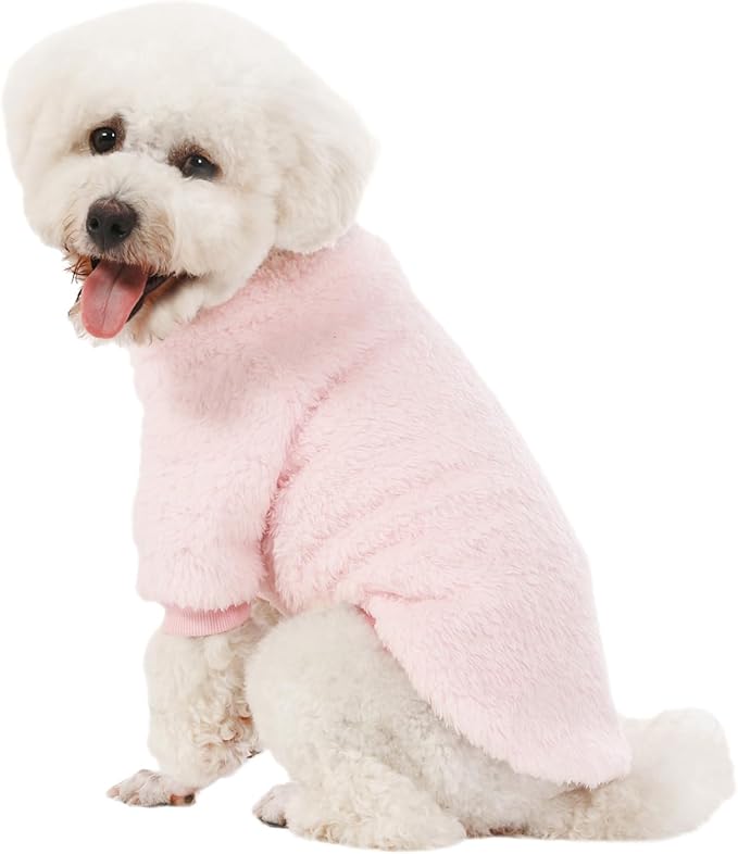 Dog Sweater, 3 Pack Dog Sweaters for Small Dogs, Dog Clothes for Small Dogs Girl Boy, Ultra Soft and Warm Puppy Sweater Dog Coat for Winter Christmas (Lt Pink+Lt Green+Lt Yellow, XX-Large)