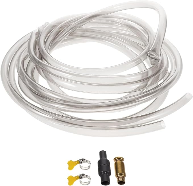GALPADA Aquarium Siphon Vacuum Water Changer with PVC Nozzle 5m Hose | Gravel Washer for Freshwater Maintenance, Includes Hose Clamp and Replacement Kit, Flexible Tubing for Routine Cleaning