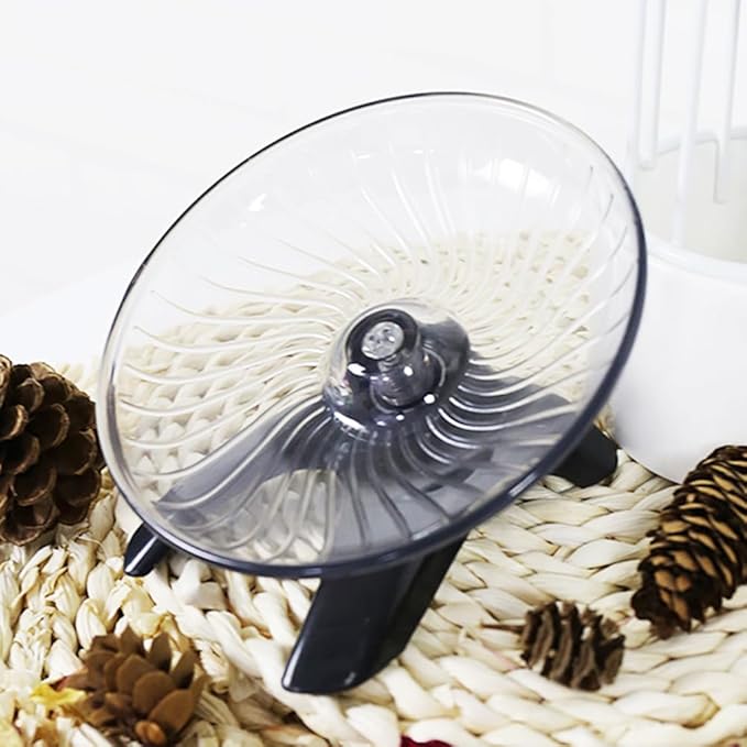 Hamster Wheel, Hermit Crab Climbing Toys Silent Exercise Running Wheel, 18cm Small Animal Exercise Wheels Hermit Crabs Wheel for Hamsters, Gerbils, Mice or Other Small Animals