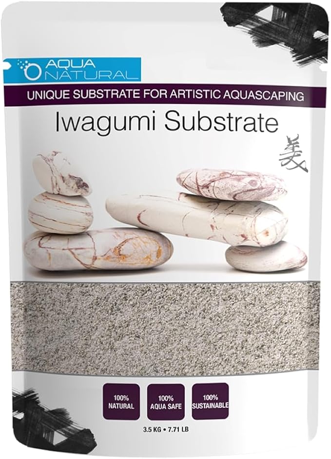 Aqua Natural Iwagumi Sand, Del Plato, 7.7lb | Ultra Premium Substrate, For Aquascaping, For Aquariums, For Vivariums and Terrariums