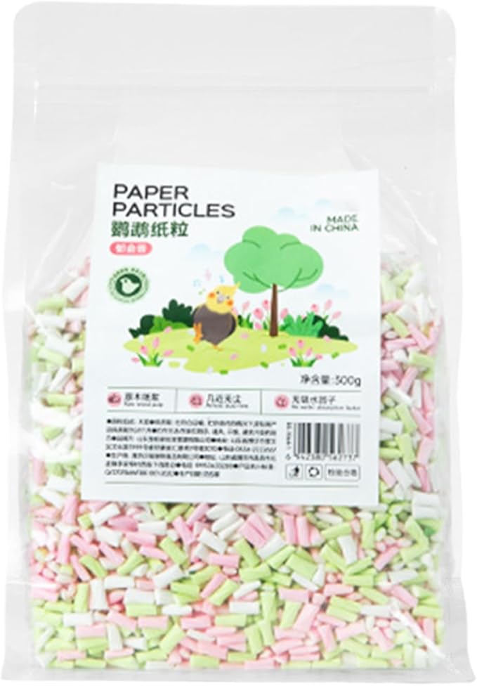 Bird Bedding – Natural Hamster Bedding | Parrot Paper Supplies with Soft Wood Shavings, Small Animal Cage Liner for Odor Control, Pet Litter Accessories for Guinea Pig, Gerbil, Hedgehog,