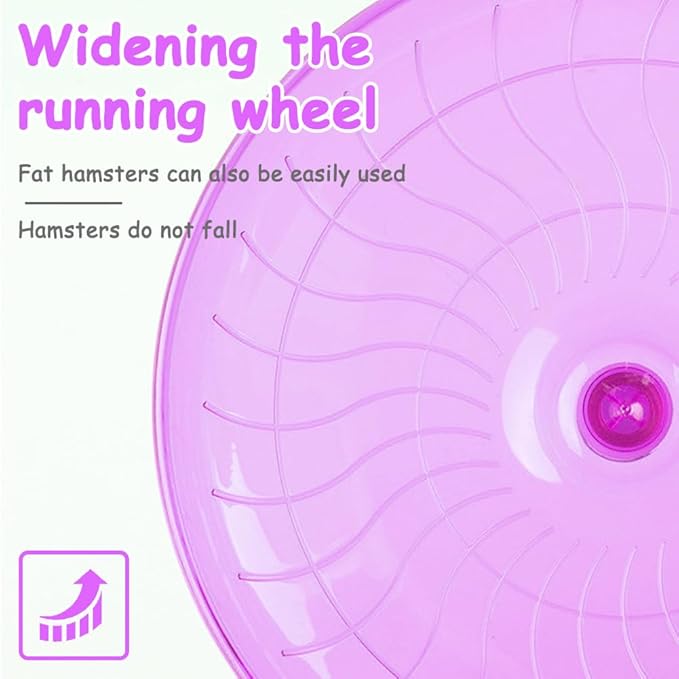 Hamster Flying Saucer Silent Running Exercise Wheel Hamster Wheel Saucer for Hamsters, Gerbils, Mice,Hedgehog and Other Small Pets