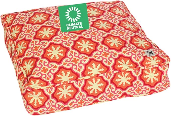 Molly Mutt Small Dog Bed Cover - Papillon Print - Measures 22”x27”x5’’ - 100% Cotton - Durable - Breathable - Sustainable - Machine Washable Dog Bed Cover