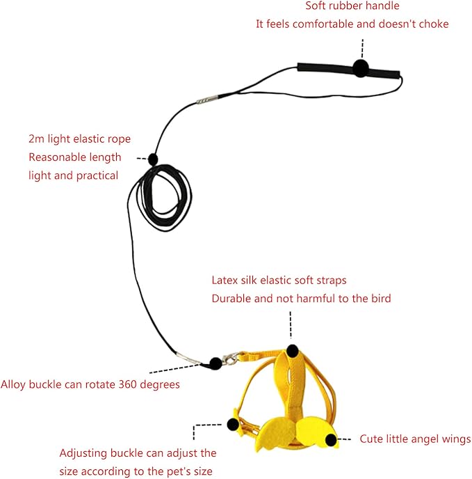 Bird Harness Leash Parrot Flight Training Vest Parrot Costume Clothes Lovebirds Cockatiel Conures Flying Clothing