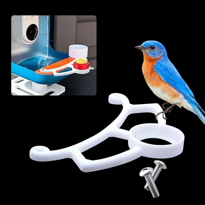 Perch Compatible with Bird Buddy, Wider Extension Perch for DIY Add-ons, Ideal Gift for Bird Lover (White)