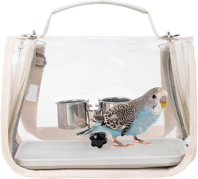 Bird Carrier | Bird Backpack with Perch for Transporting - Outdoor Cockatiel Bag | for Parrot Parakeet Cockatiel Conure Cockatoo Outdoor Travel Camping Road Trip Vacation