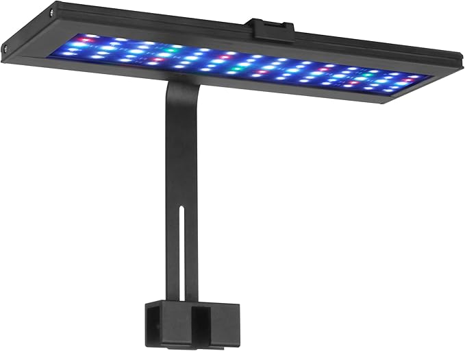 LED Aquarium Light for 12-20 Inch Tanks, Full Spectrum Fish Tank Light with 24/7 Sunrise Sunset & Moonlight Mode, Adjustable Brightness & Timer, for Freshwater/Planted/Saltwater Aquarium, 18 watts