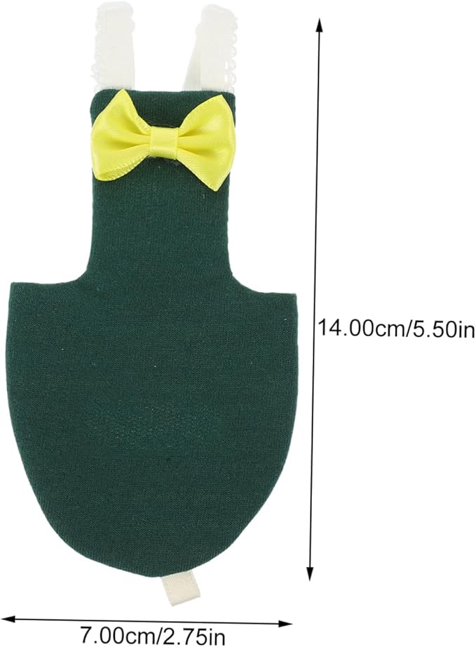 Balacoo Cockatiel Diaper Flight Suit Adjustable Bird Clothes with Protective Liner Comfortable Parrot Diaper for Small to Birds Bow Decor for Clean and Wear