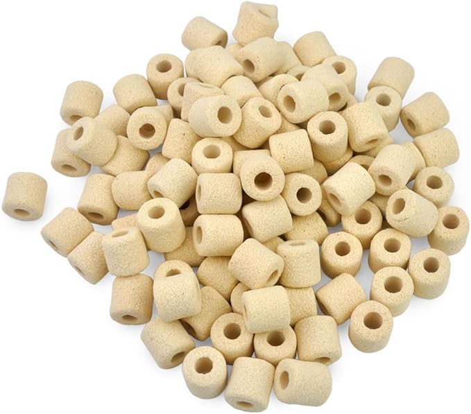 Aquarium Ceramic Ring, Filter Media for Fish Tank, Pond Filter, 1LB