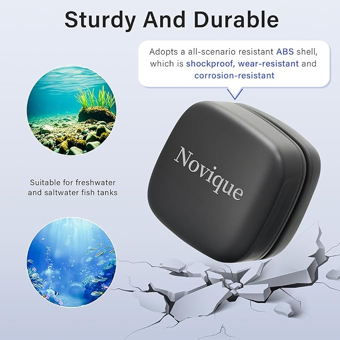 Mini Aquarium Glass Magnetic Cleaner Brush Small Fish Tank Magnetic Scrubber Suitable for Glass Aquariums with A Thickness of No More Than 8mm (5/16 Inches)