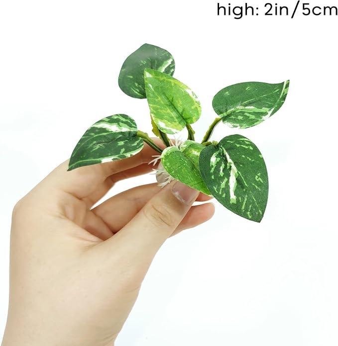 4PCS Driftwood Cave Aquarium Decor Silk Aquarium Plants for Betta Fish Tank Decorations