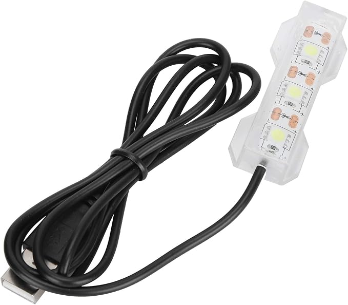 GLOGLOW Aquarium Light, USB Aquarium Light Weight Small Water Plant Light Fish Desktop Mini Decoration Soft LED Lighting Lamp