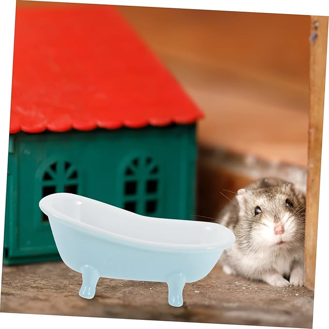 balacoo Hamster Bathtub Ceramic Bathing for Hamsters Guinea Pigs Chinchilla Dust Bath Tub