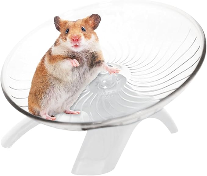 Hamster Wheel, Hermit Crab Climbing Toys Silent Exercise Running Wheel, 13cm Small Animal Exercise Wheels Hermit Crabs Wheel for Hamsters, Gerbils, Mice or Other Small Animals