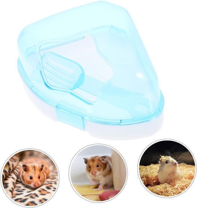 Levemolo Abs Plastic Small Pet Bathing Tub Chinchilla Dust Bath Container for Hamsters Guinea Pigs