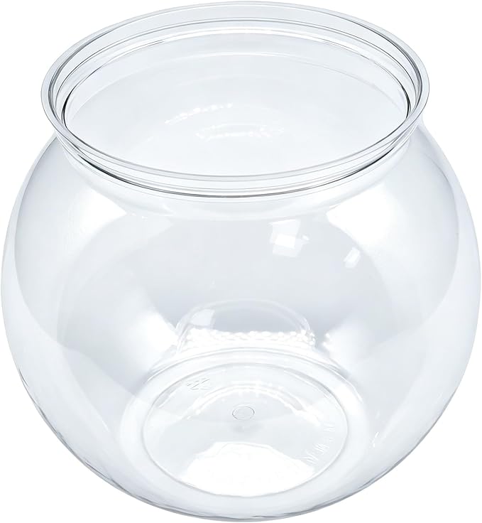 1 PCS Fish Bowl Small Plastic Bubble Bowl(90 Oz) | for Holding Candy and Party Decorations