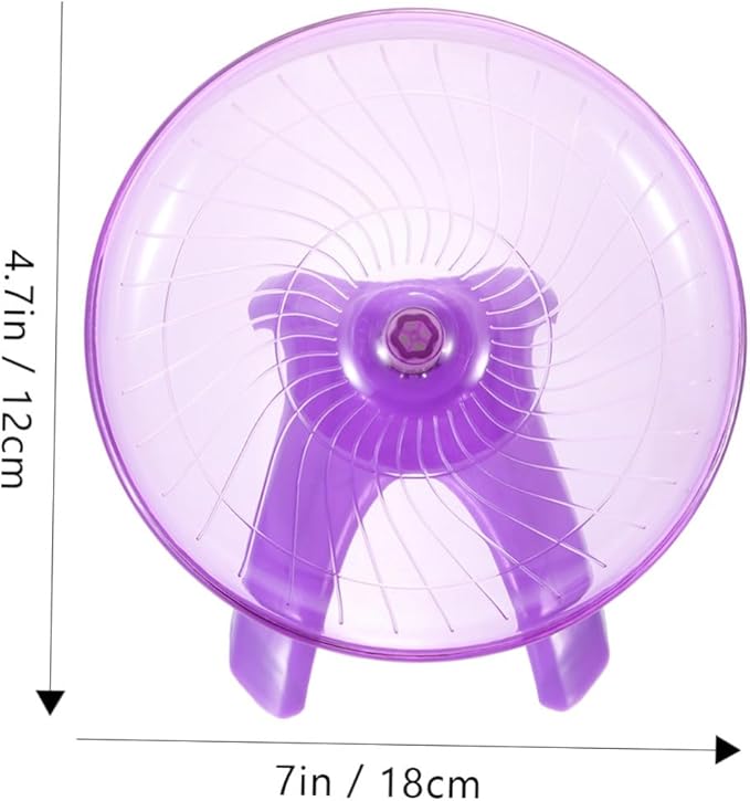 Silent Hamster Exercise Wheel 12-inch Flying Saucer for Hamsters Hedgehogs and Gerbils Design for Indoor Play