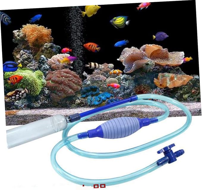 Toddmomy 2.7m Aquarium Siphon Water Changer with Hose Gravel Vacuum Pump for Fish Tank Cleaning Easy Water Replacement Tool for Aquariums Flow Control