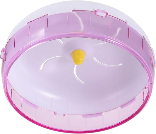SHINEOFI Silent Hamster Wheel Plastic Exercise Toys for Small Animals Hamsters Gerbils Hedgehogs Household Pet Running Wheel 6.88In Pink 翻译：SHIN