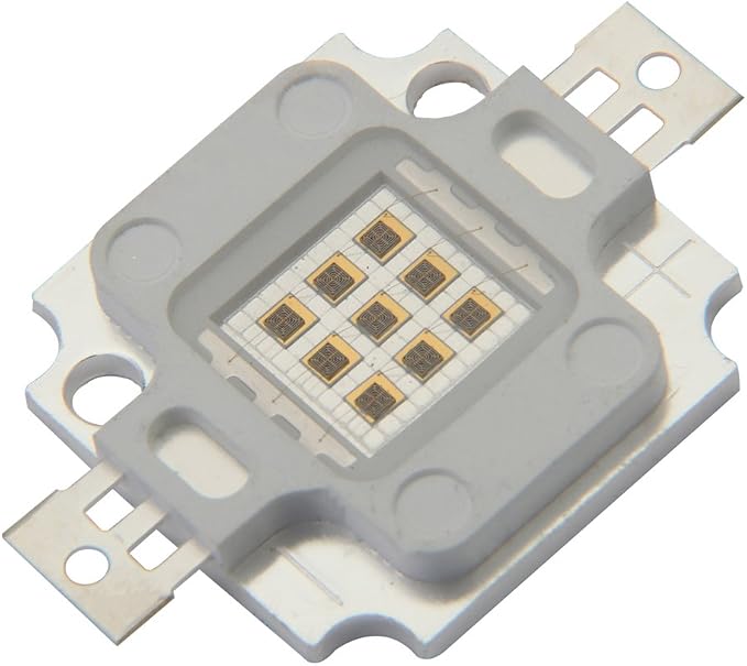 CHANZON High Power Led Chip 10W Infrared IR 850nm | (900mA / DC 5V - 6V / 10 Watt) SMD COB Light Emitter Diode Components Night Vision Bulb Lamp Beads for DIY Lighting