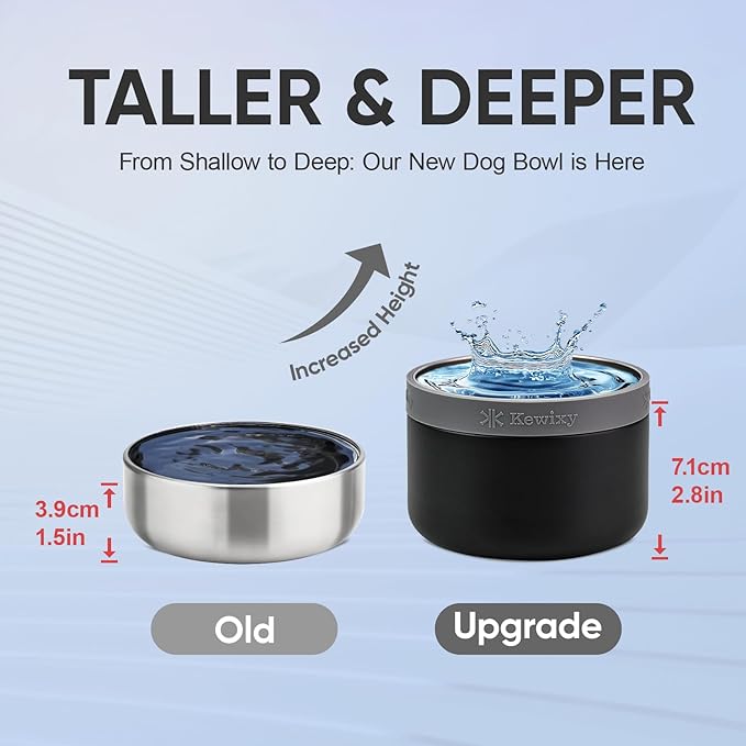 Dog Dad Gift, Insulated Dog Water Bottle with Travel Bowl, Men Christmas, Birthday for DogLover, Portable Water Bottle Dispenser, Accessories for Car, Camping, Outdoor, Detachable (DogDad-Black)