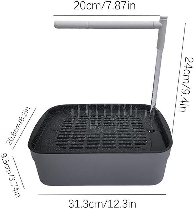 Parrot Shower - Indoor Bird Bath Station, Quiet Water Spray Unit, Automatic Cage Cleaning Flow System, Gentle Mist Bathing Setup For Finch Parakeet Cockatiel Lovebird African Grey | Home Aviary Care X