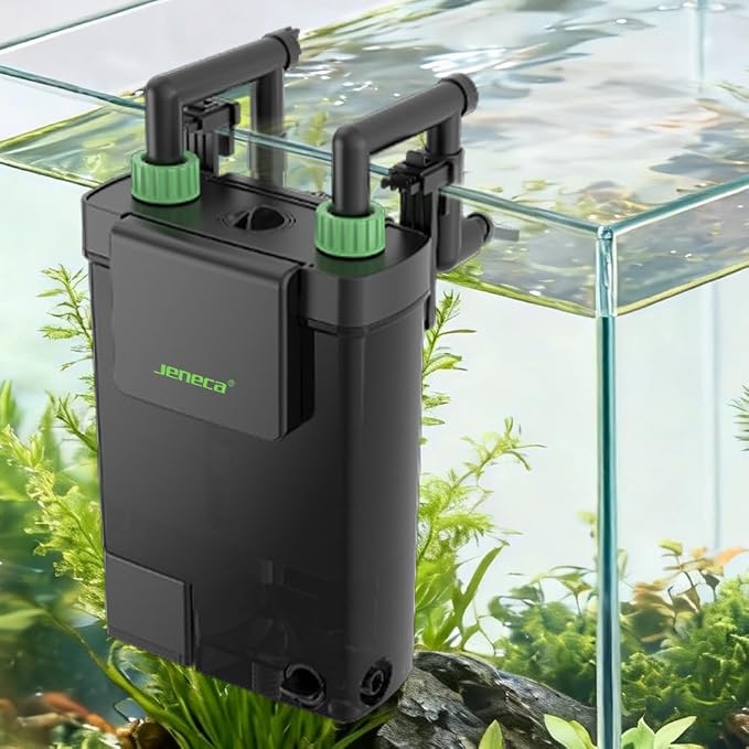Hang on Back Filter Fish Tank HOB Filter Self-Cleaning 80GPH(LT-300) | Adjustable Flow, Multi-Stage Filtration with Surface Skimmer & Sponge Guard for Small Fish Tanks 10-30 Gallon