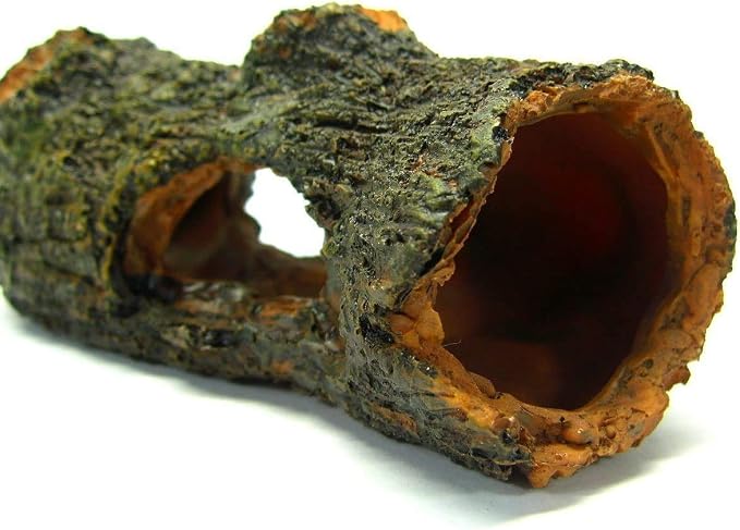 Betta Log Decaying Trunk 4.3 inches Driftwood Decor - Small Wooden Fish Tank Freshwater Decorations Aquarium Ornament Tree Plants Wood