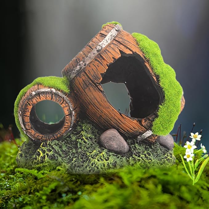 Betta Fish Cave Aquarium Hideout, Small Fish Tank Ornament, Aquarium Tank Accessories Decorations