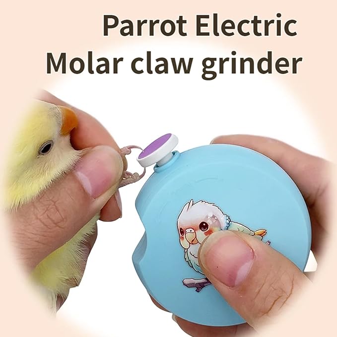 Multifunctional Electric Parrots Beak Trimmer Suitable for Parrots Finches Small Birds Efficient Electric Grinding Tool Beak Sharpener