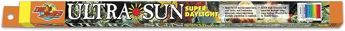 Zoo Med T-8 Ultra Sun Super Daylight Fluorescent Bulb, 24" L, 17 Watts