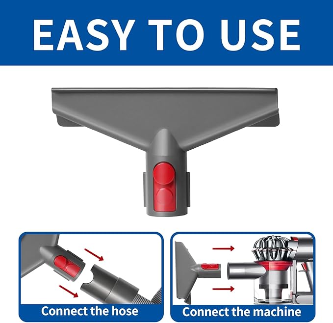 Mattress Tool Kit with Extension Hose and Quick Release Button Compatible with Dyson V7 V8 V10 V11 V15 Cordless Vacuums