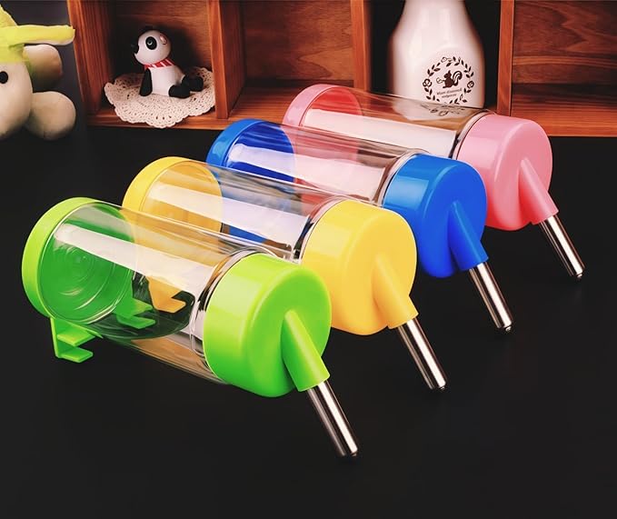 2 Pcs 16Oz Guinea Pig Water Bottle No Drip Small Animal Water Bottle, for Hamster/Small Pet/Bunny/Ferret/Hamster/Guinea Pig/Rabbit