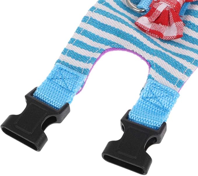 Bow Small Pet Leash Harness Vest Adjustable Comfortable Walking Training for Chinchilla Hamster